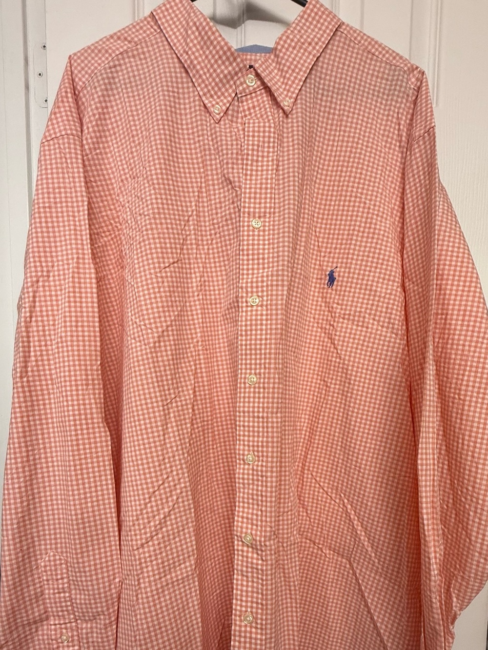 Polo by Ralph Lauren Pink/coral Gingham Button-Down Shirt (SKU0079)